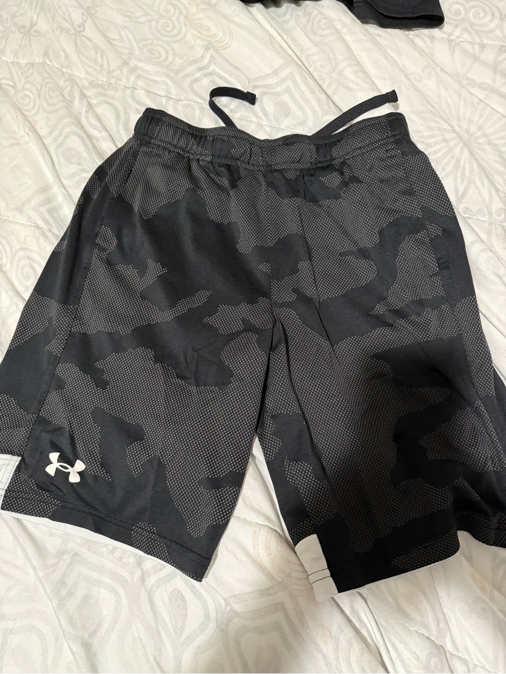 Under Armour Black Camo Athletic Shorts